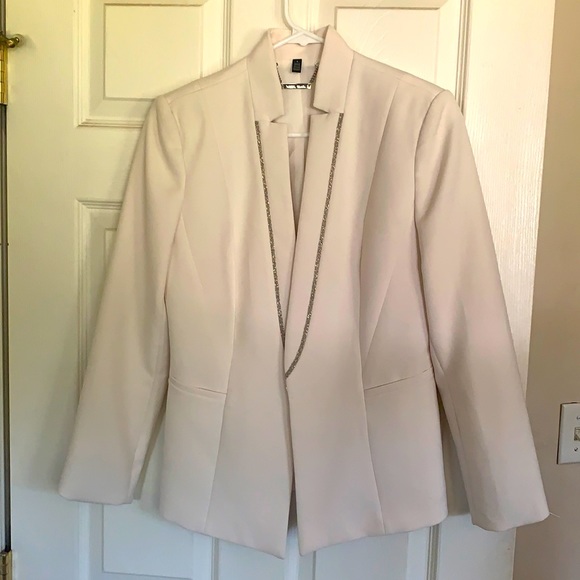 WHBM white blazer white coat jacket - Picture 1 of 3